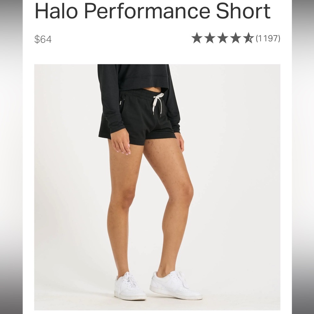 Vuori halo performance shorts